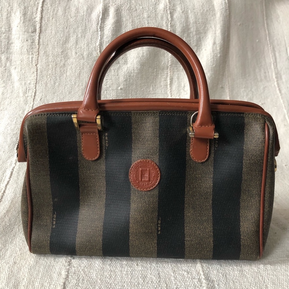 Authentic Vintage Fendi Leather Handbag
